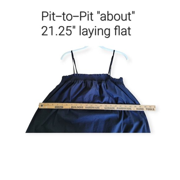 WeWoreWhat Smocked Cotton Midi Dress, Black Size M - Picture 8 of 13